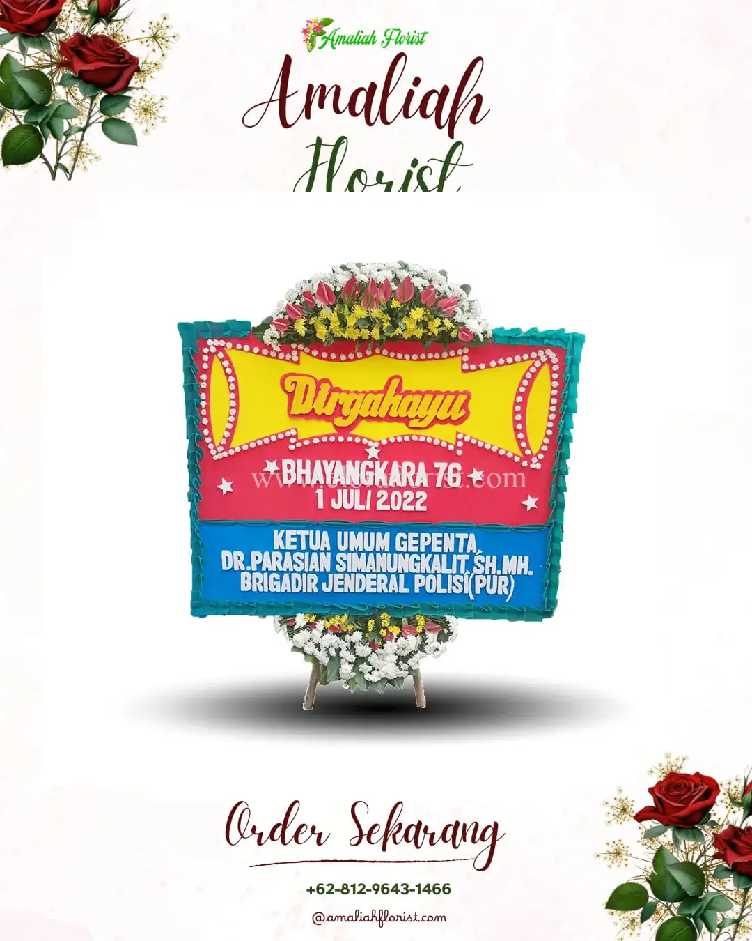 Papan Bunga HUT Ulang Tahun Kaliboto Kidul